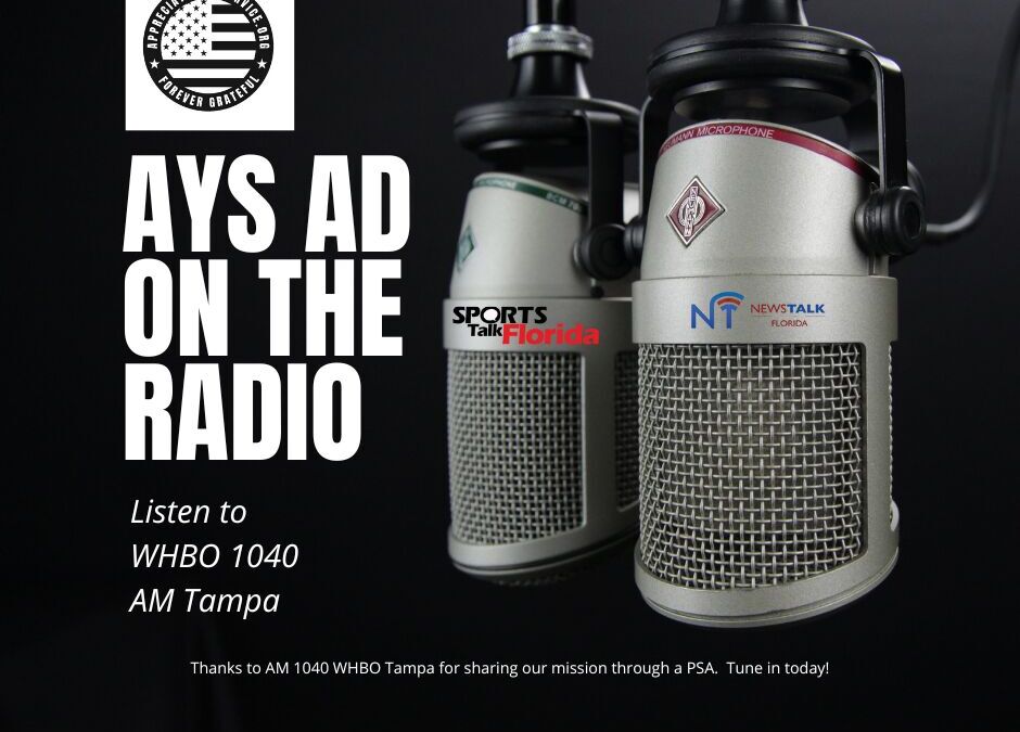 Appreciate Your Service Radio Ad on AM 1040 WHBO Tampa!