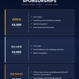 2026 Cars and Cocktails Sponsor
